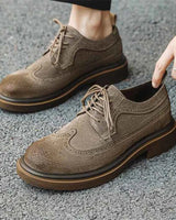 Wingtip Schuhe Herren in Taupe