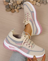 Nerina™ | Orthopädische Leichte Komfort-Sneaker in Khaki-Rosa