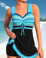 Sommerliches Swim Dress Badekleid für Damen in Blau