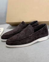 Gerhard | Herren Wildleder Loafer Schick Komfort Elegant in Kaffee