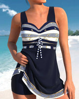 Sommerliches Swim Dress Badekleid für Damen in Schwarz