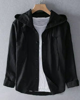 Nikki | Leinenbluse in Schwarz