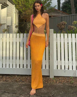 Zweiteiler Set Rock Top in Orange